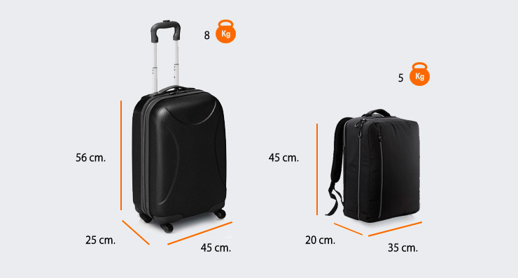 misure bagaglio a mano Aergean tariffa Flex e ComfortFlex